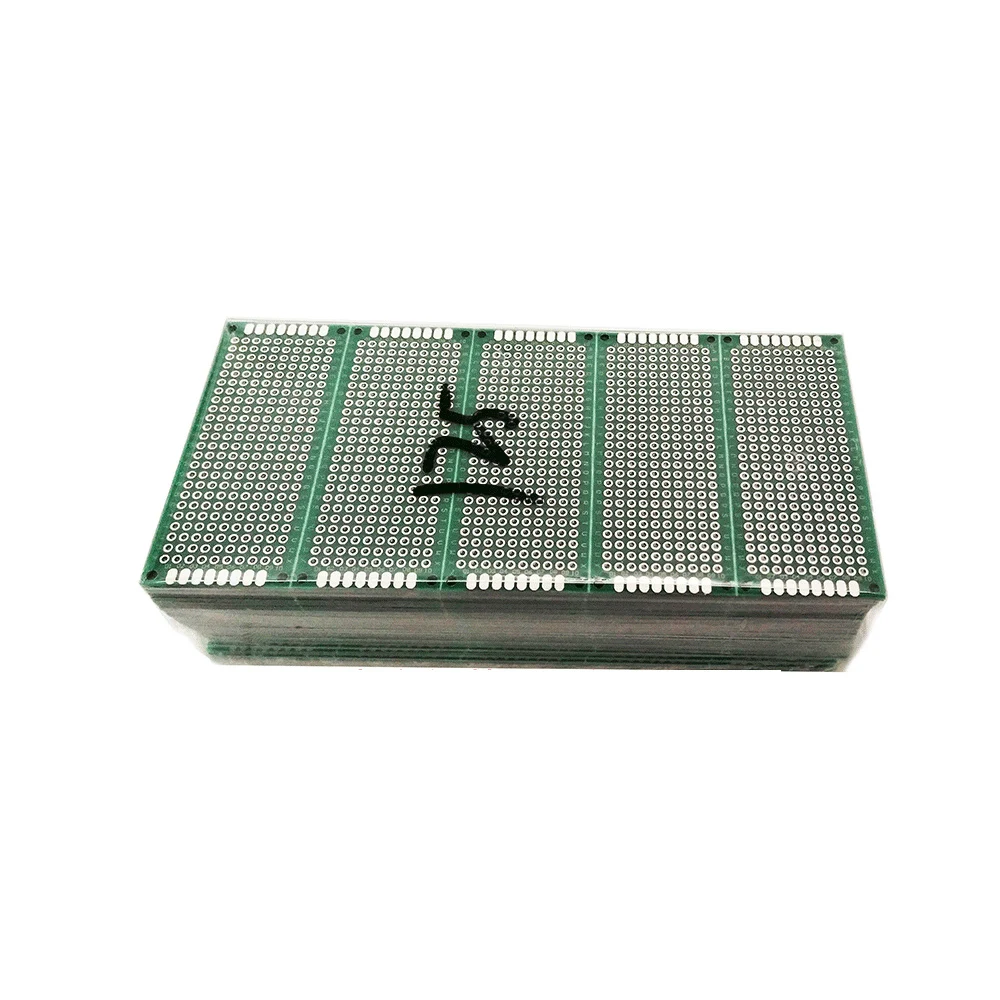 5 szt. Uniwersalna płytka prototypowa 3x7 FR-4 z włókna szklanego, dwustronna, do samodzielnego montażu, zestaw do prototypowania obwodów elektronicznych, płytka PCB