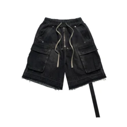 Owen Seak Männer Casual Jeans kurze Baumwolle Harem Gothic Style Herren bekleidung Jogging hose Sommer Frauen lose schwarze Shorts