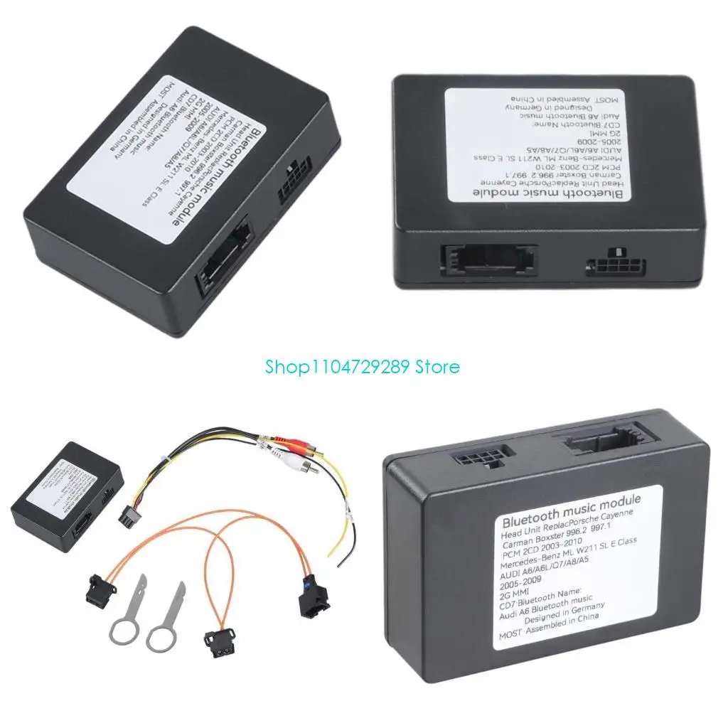 

Адаптер автомобильной музыки на 2004-2009 гг. Замена Aux Audios входные декодеры Box Bluetooth-совместимый музыкальный адаптер