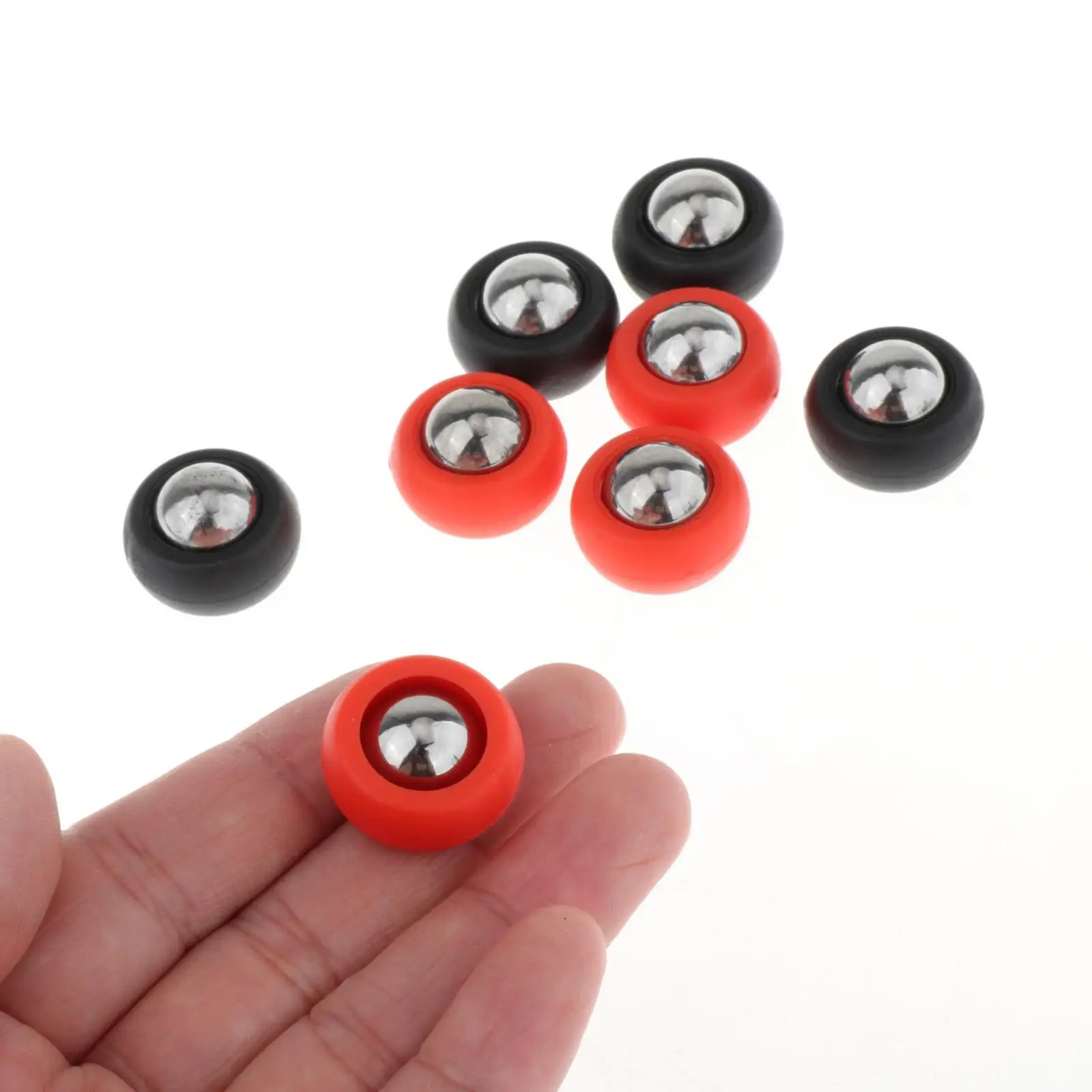 8Pcs Shuffleboard Pucks Curling Accessories Replacement Portable Diameter 18mm Shuffleboard Table Pucks for Games Home Family