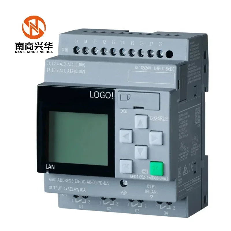 New Original 6ED1052-1MD08-0BA2 PLC CPU Series For LOGO! 8.3 Relay Output Ethernet Network 8 Input