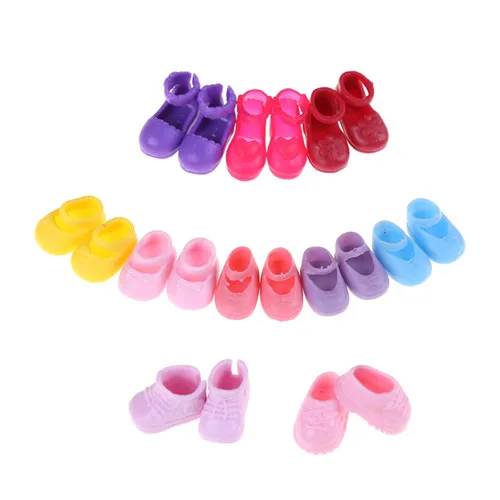 5 Pairs Doll Shoes & Boots, Fashion Gift for Sister Doll Kids