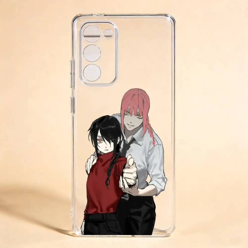 Nayuta and Makima chainsawman  Phone Case For Samsung Galaxy S24 S25 S23 S22 S21 Transparent Cover Case