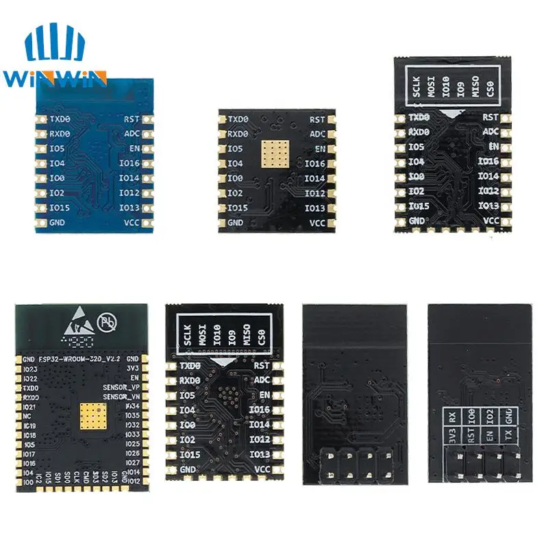 1 szt. ESP8266 ESP-01 ESP-01S ESP-07 ESP-07S ESP-12 ESP-12E ESP-12F ESP-32 szeregowy bezprzewodowy moduł WIFI bezprzewodowy nadajnik-odbiornik 2.4G