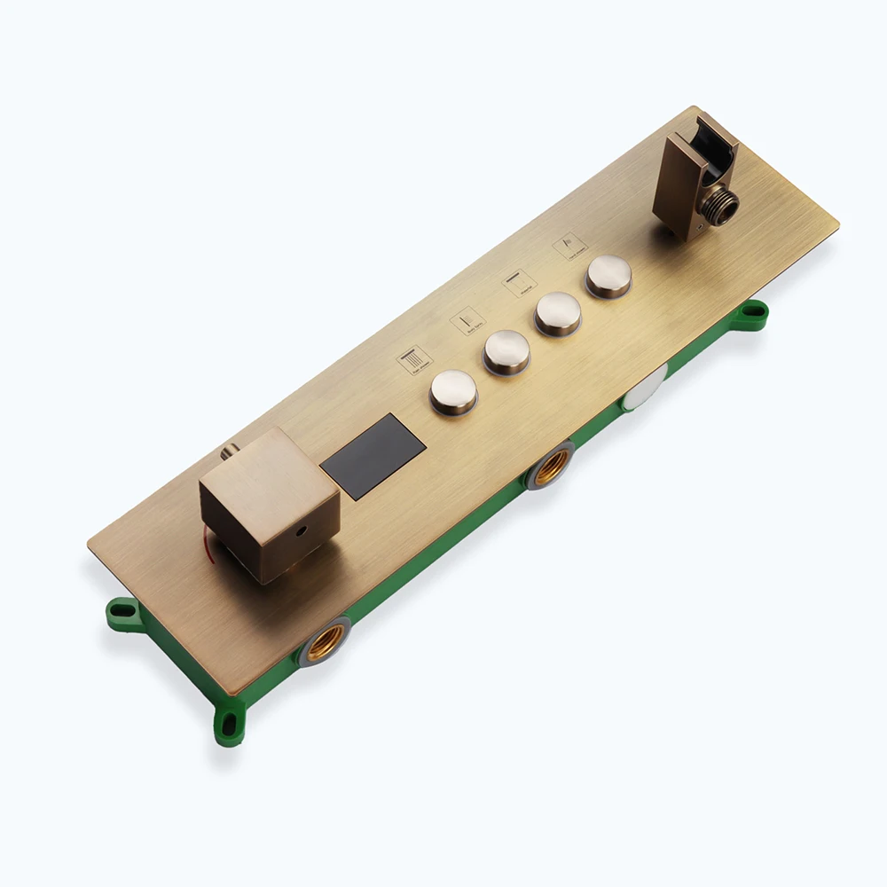 Thermostatic Shower Controller with Digital Display for Bathroom Faucets in Shower Systems Wall-Mounted Bathtub Shower Device