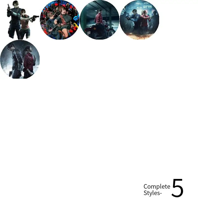 شارة شخصية أنمي لعبة ريدفيلد كلير ، ملحقات مرساة بروش ، موضة معدنية ، إكسسوارات تذكارية ، قلادة #3