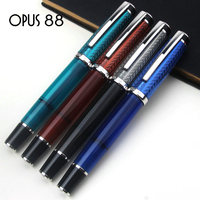 OPUS 88 OPEAR Limited Edition Blue Genuine eye Dropper Fountain Pen Large Drop in Inkjet Pen Collection Resin Luxury Gift
