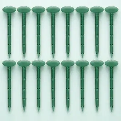 

100 шт. наземные колья для садовой ткани, прочные пластиковые колышки для газона, якоря для брезента, пейзажные шипы, дворовые колья для ландшафтного дизайна