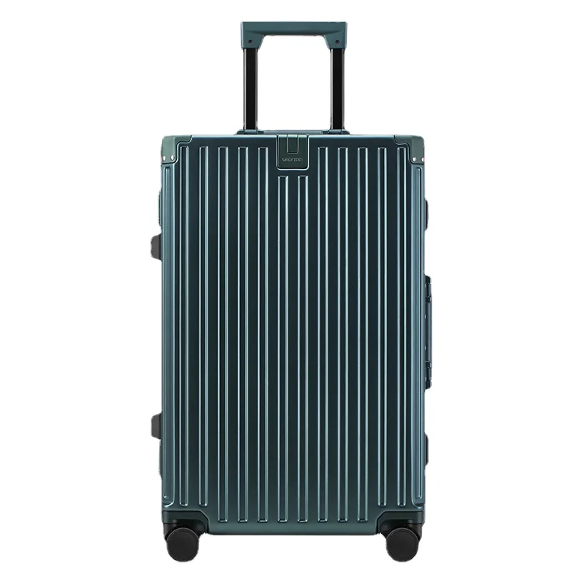 Travel Suitcase with Wheels Suitcases Aluminum Frame Pull Rod Case Large Capacity Suitcase Travel Case Function Combination Case