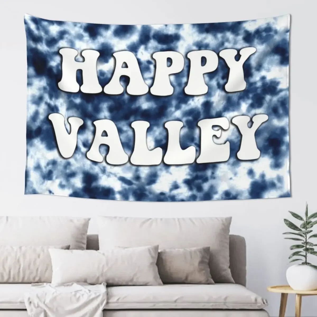 Tapisserie murale Happy Valley Tie Dye, décoration de noël
