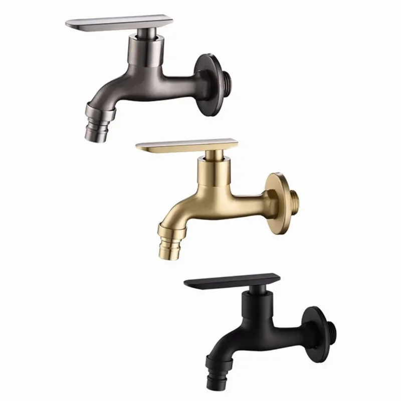 

Brass gunmetal gray handle Cold Water Faucet, Wall Mounted Basin Tap bibcock Cold mop tap Faucet SC314