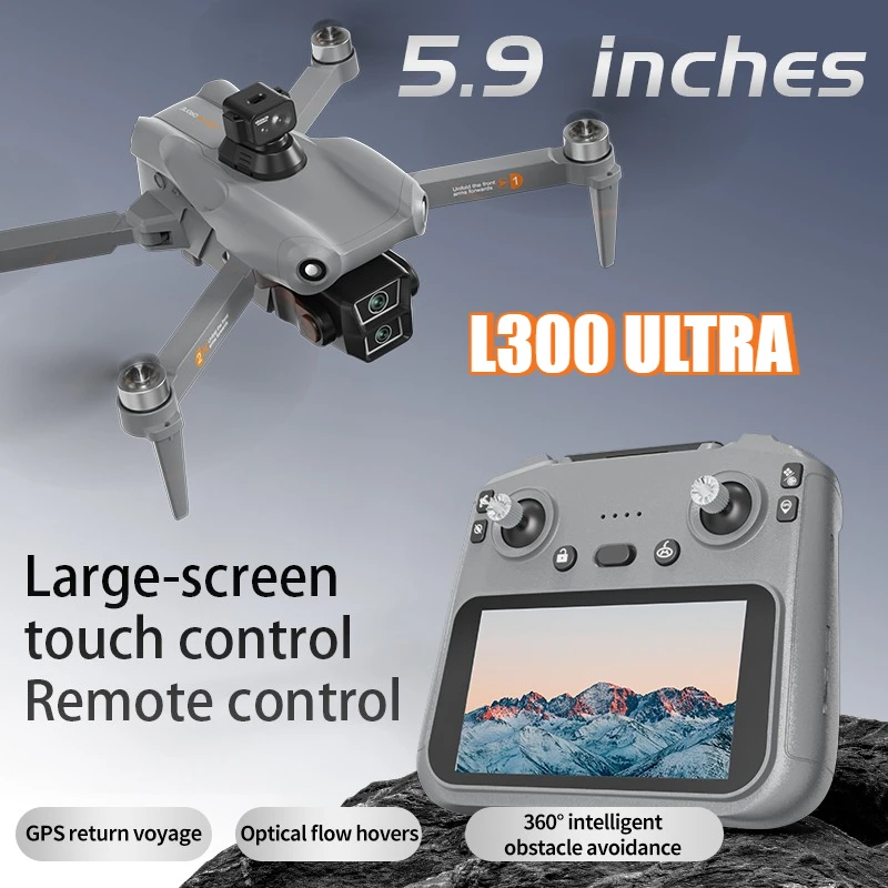 

L300U wide-angle camera 5.9-inch GPS image transmission follows stable optical flow, avoids obstacles, loses control and returns