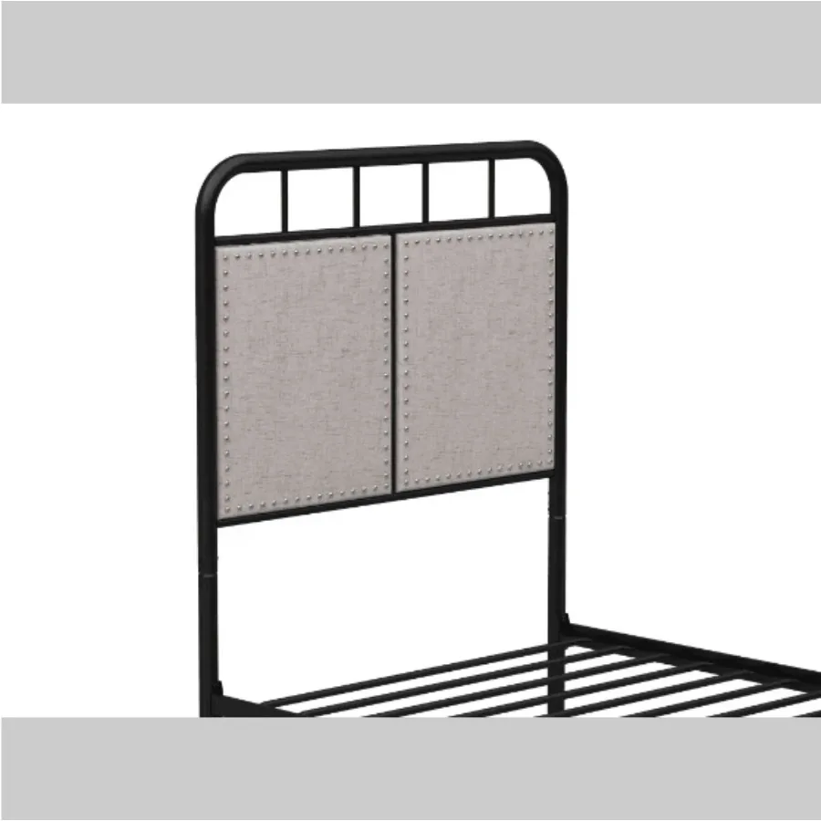 

Doublesize Linen Upholstered Platform Metal Bed Frame