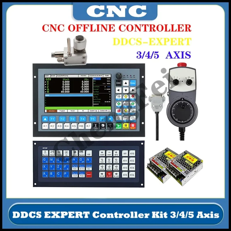 Offer Offline CNC Controller DDCS EXPERT V2 M350 3axis4axis5Axis 1MHz G-Code For Drilling Milling Replace Mach3 Ddcsv3.1 4.1