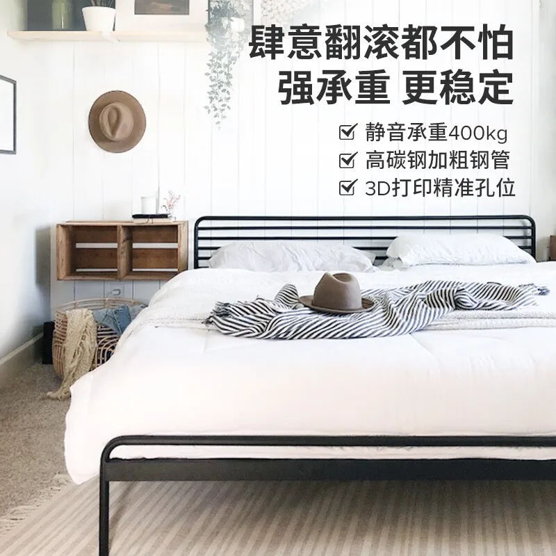 錬鉄製ベッド ステンレス製 シングル/ダブル 家庭用寝室用