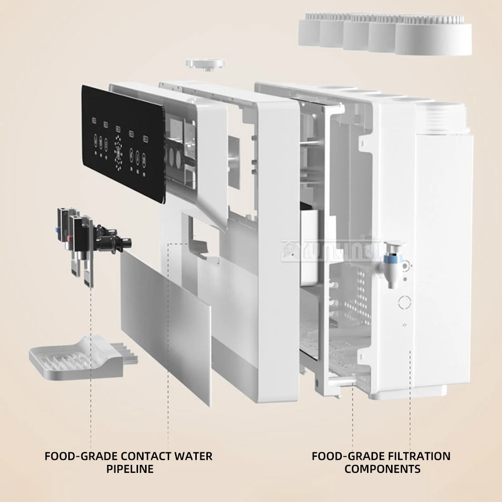

Wall-Mounted Water Purifier RO Reverse Osmosis Hot And Cold Dispense Direct Drinking Household Filtration System