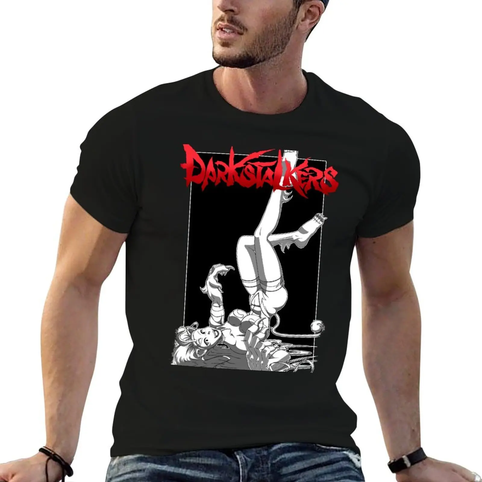 

man cotton humor 100% cotton shirts Darkstalkers shirt - tshirt funny t Felicia t T-Shirt dark