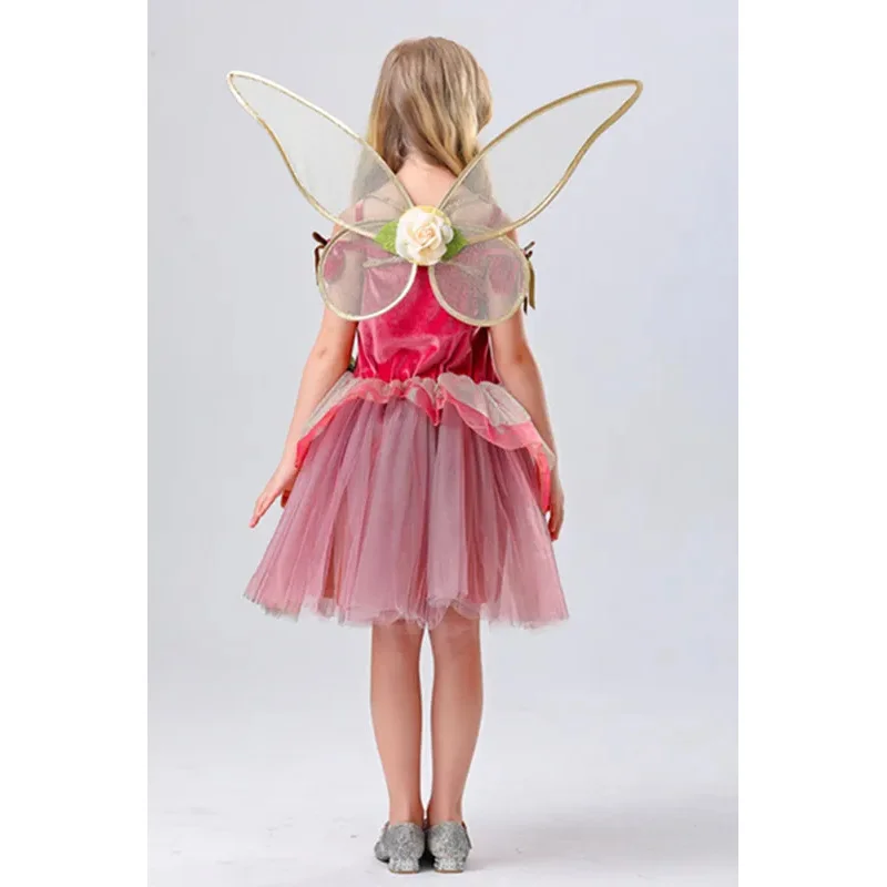 Halloween Tinker Belll Dier Vlinder Elf Prinses Cosplay Kostuum Kinderdag Bos Magische Bloemenfee Fancy Dress