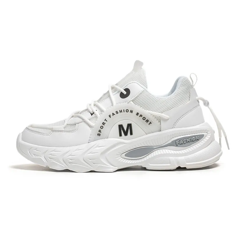 

Men's motorcycle thick soled dad shoes, trendy sports and casual shoes