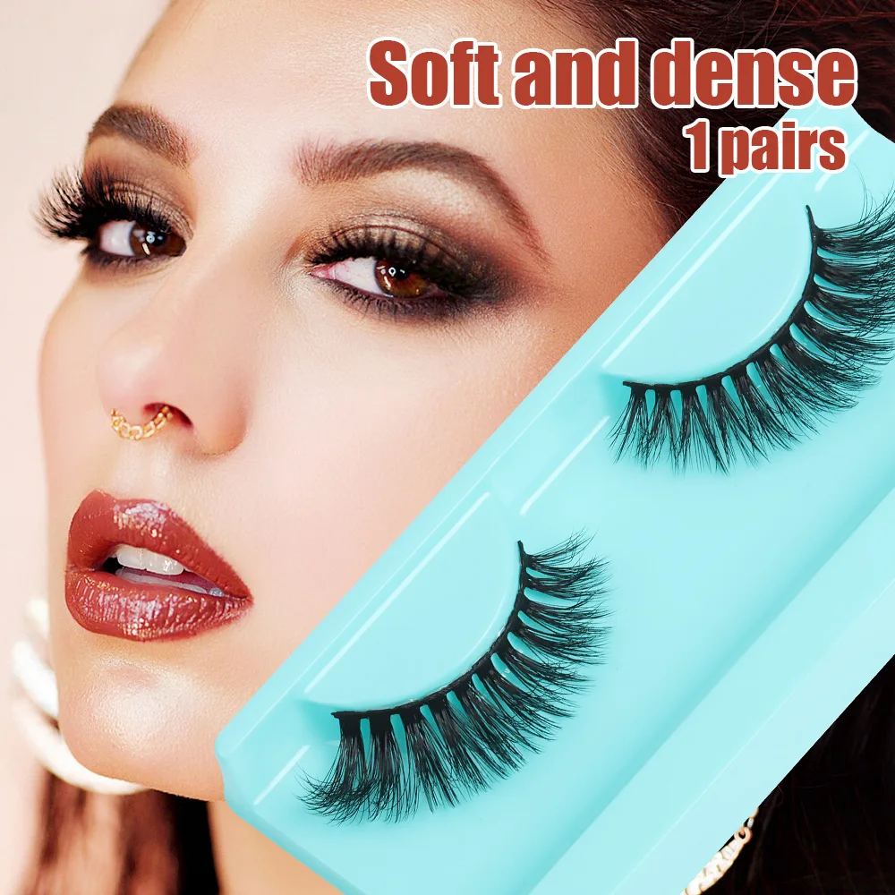 New Pair of Fake Eyelashes, Chemical Fiber Stereo Multilayer Fake Eyelashes, Natural Curling Eyelashes Wholesale.