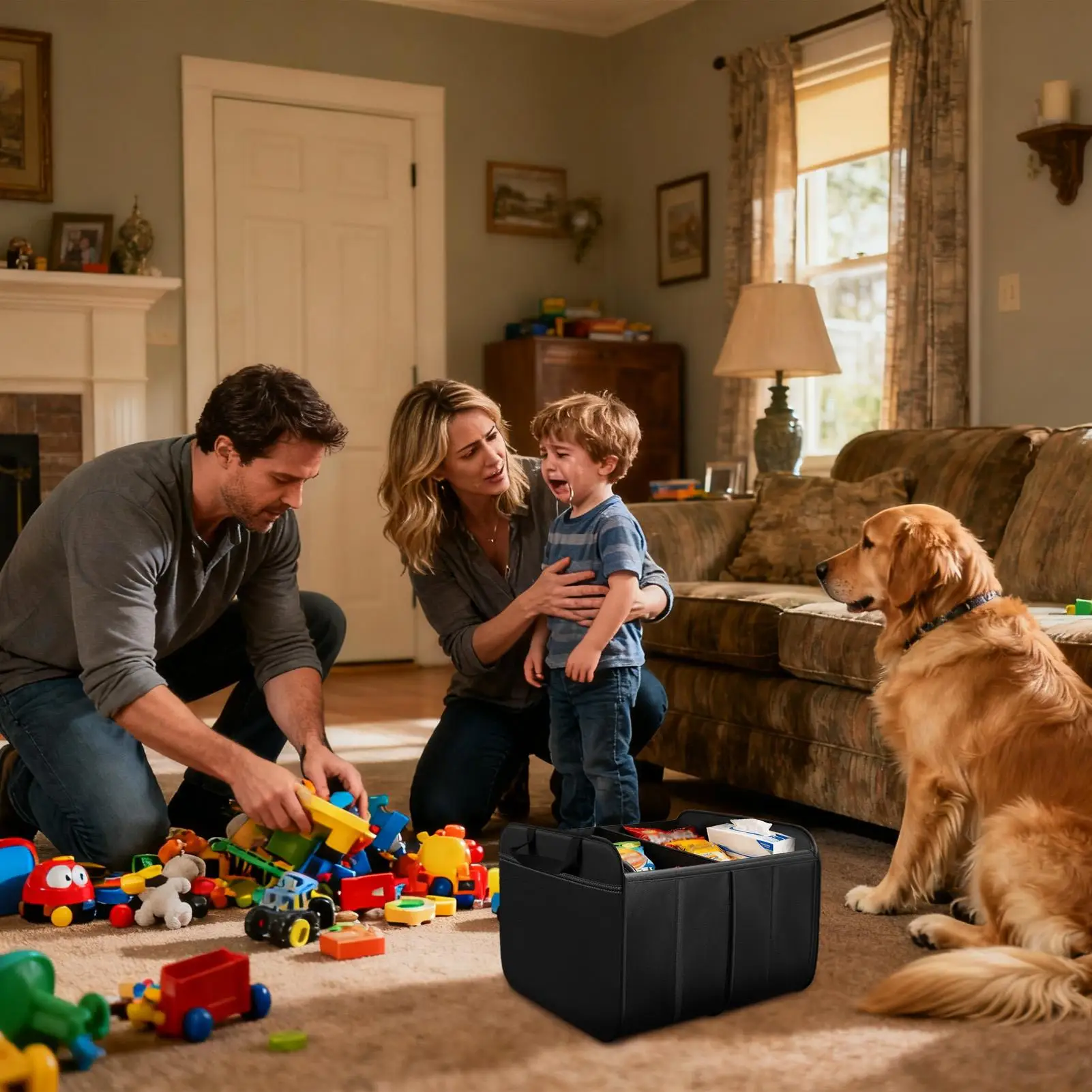 

Trunk Organizer Foldable Waterproof Large Capacity Large Cargo Car Storage Organizer For Truck RV Sedan Automotive Home Camping