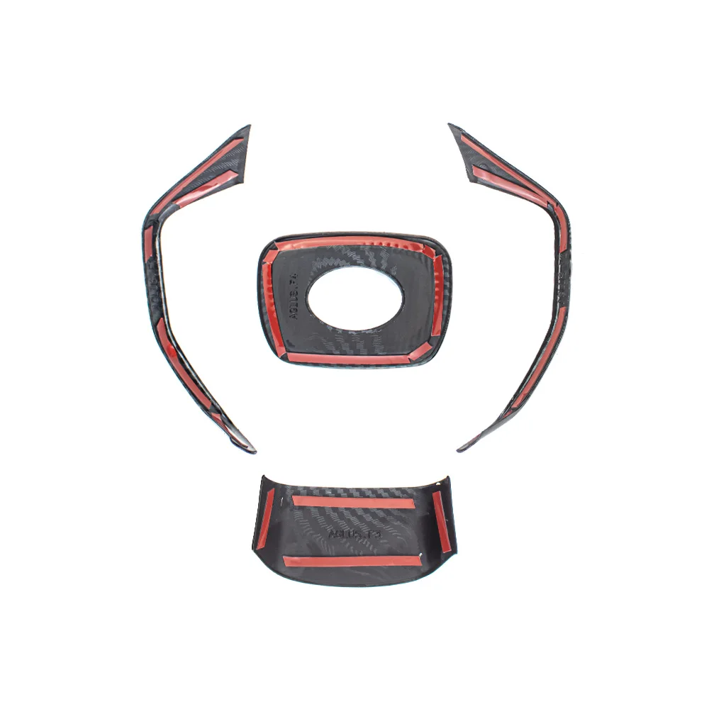 ABS Carbon Fiber Color Steering Wheel Decorative Trim Cover Interior for Toyota Prius 2023 2024