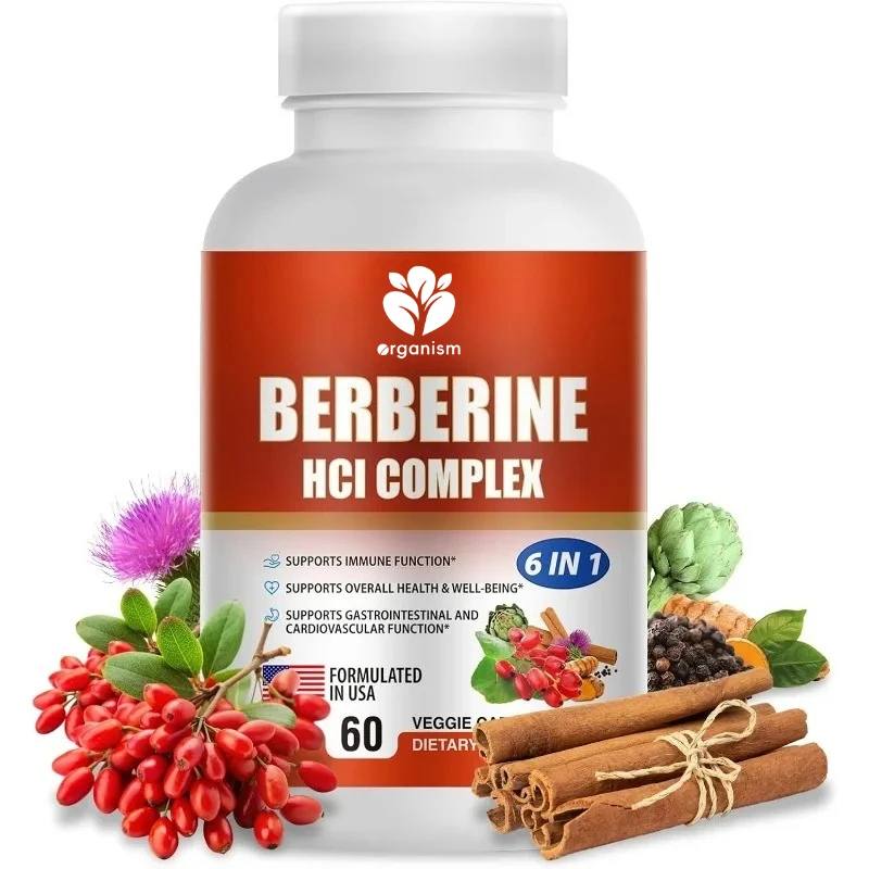 

Berberine Ceylon Cinnamon, Turmeric, Milk Thistle, Thistle, Black Pepper, Immune System Support Berberine Hydrochloride Capsules