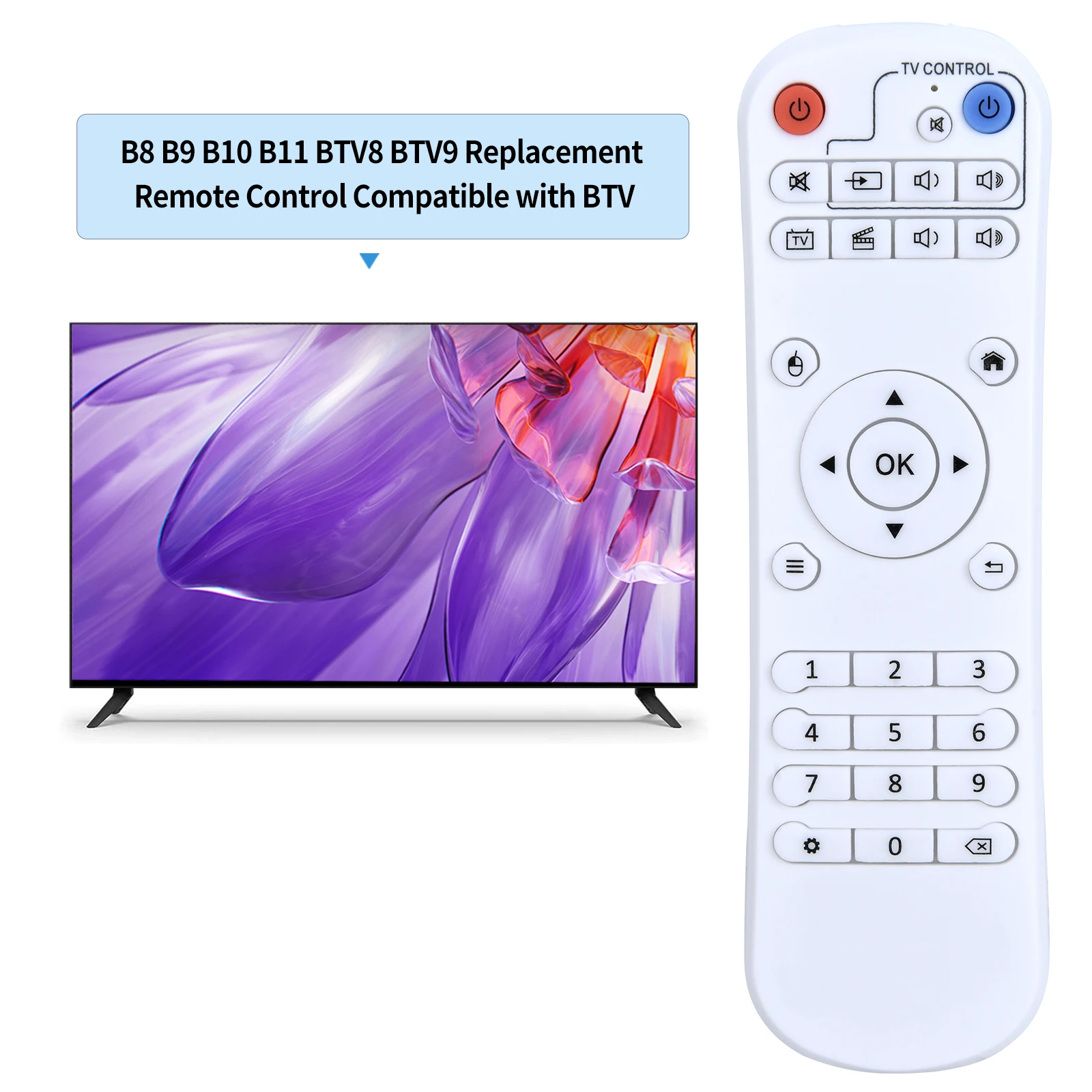 جديد لـ BTV IR التحكم عن بعد B8 B9 B10 B11 BTV8 BTV9 BTV10 2.4G #2