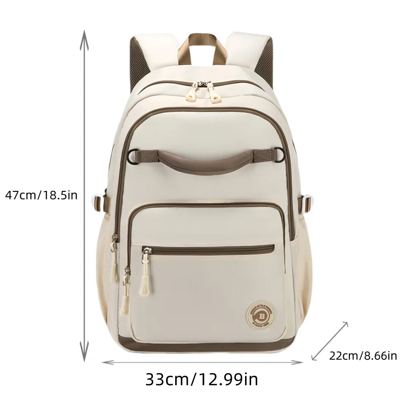 Casual backpack men\'s fashion trend bag women\'s lightweight simple commuting casual large capacity travel backpack