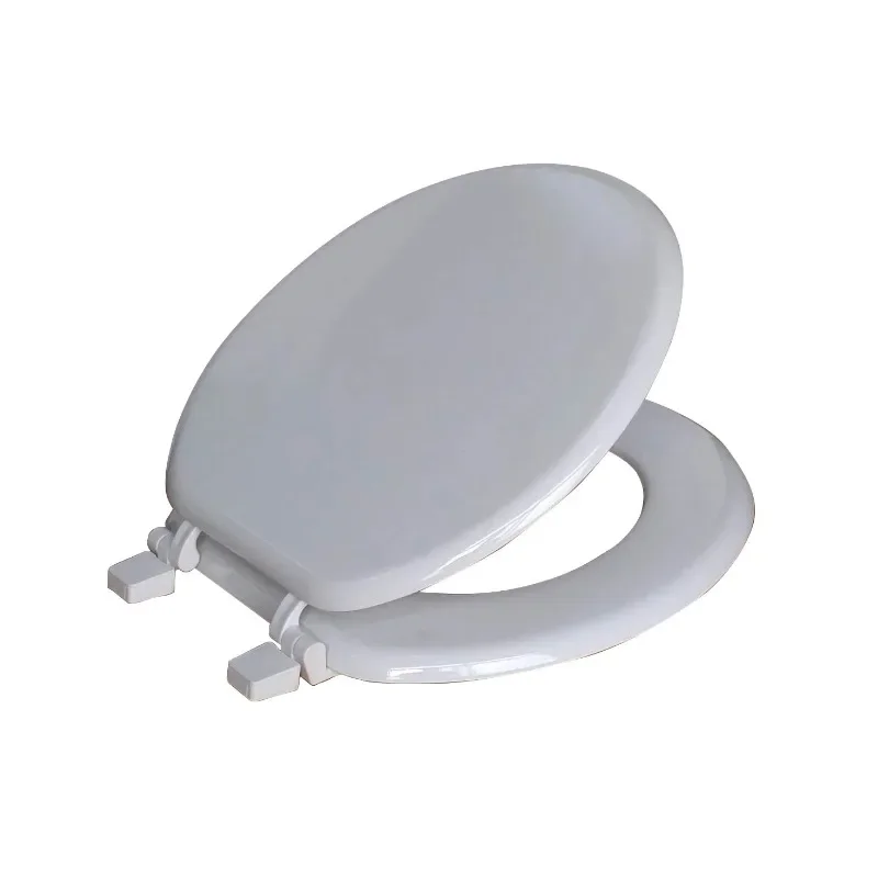 

Tool.NEW (4 pack) White Round Molded Wooden Toilet Seat