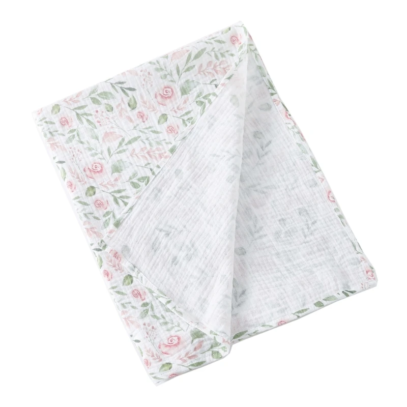 Cobertor para recebimento recém-nascidos grandes 26 33 polegadas Soft Swaddles algodão respirável para bebês