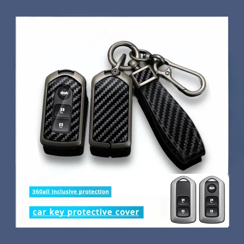 

For TOYOTA Corolla Verso 2004 2006 2007 Prius Gen 20 2005 2008 Remote Carbon Fiber Zinc Alloy Car Key Fob Cover Case Shell Set