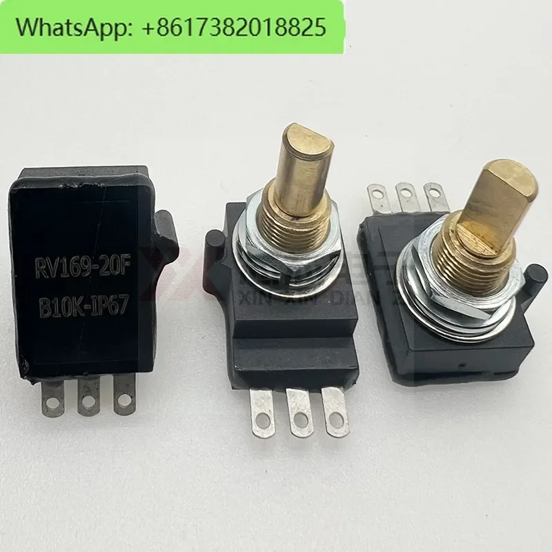 

1P67 waterproof potentiometer conductive plastic potentiometer RV169-10K singleturn rotary rheostat