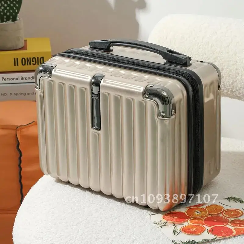 14 Inch Handheld Waterproof Luggage Mini Zipper Travel Suitcases Makeup Suitcase Boxes Luggage Storage Kids Luggage New Portable