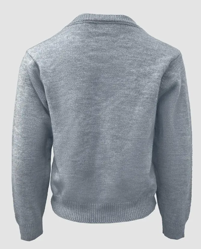 

Women's Knitted Jacket Autumn Floral Applique & Pearls Decor Round Neck Single Breasted Sweater Coat Female Casual Cardigan