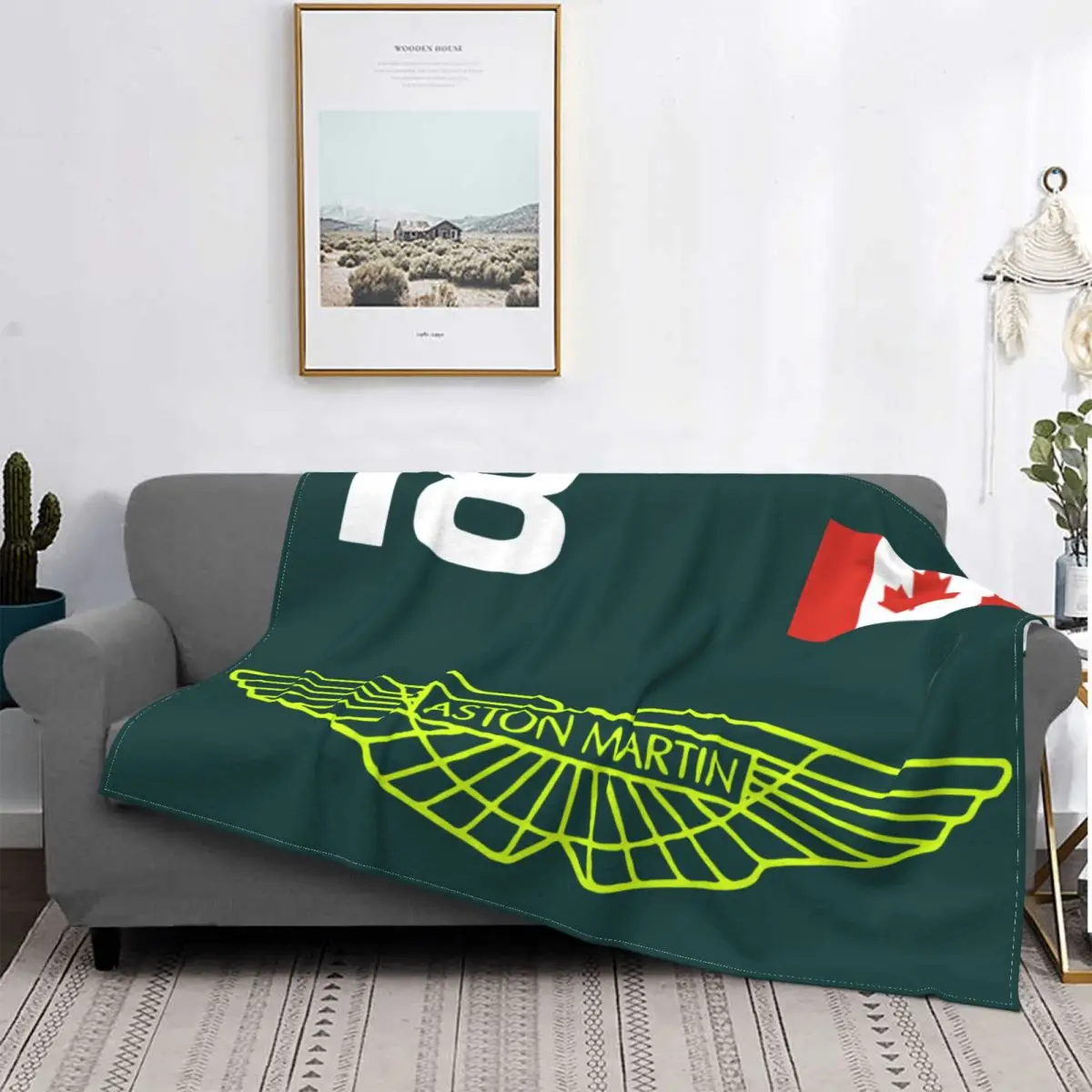 

Lance Stroll 18 Aston Martin F1 Formula One Racing Blanket Velvet Summer Super Warm Throw Blankets For bed Rug Piece