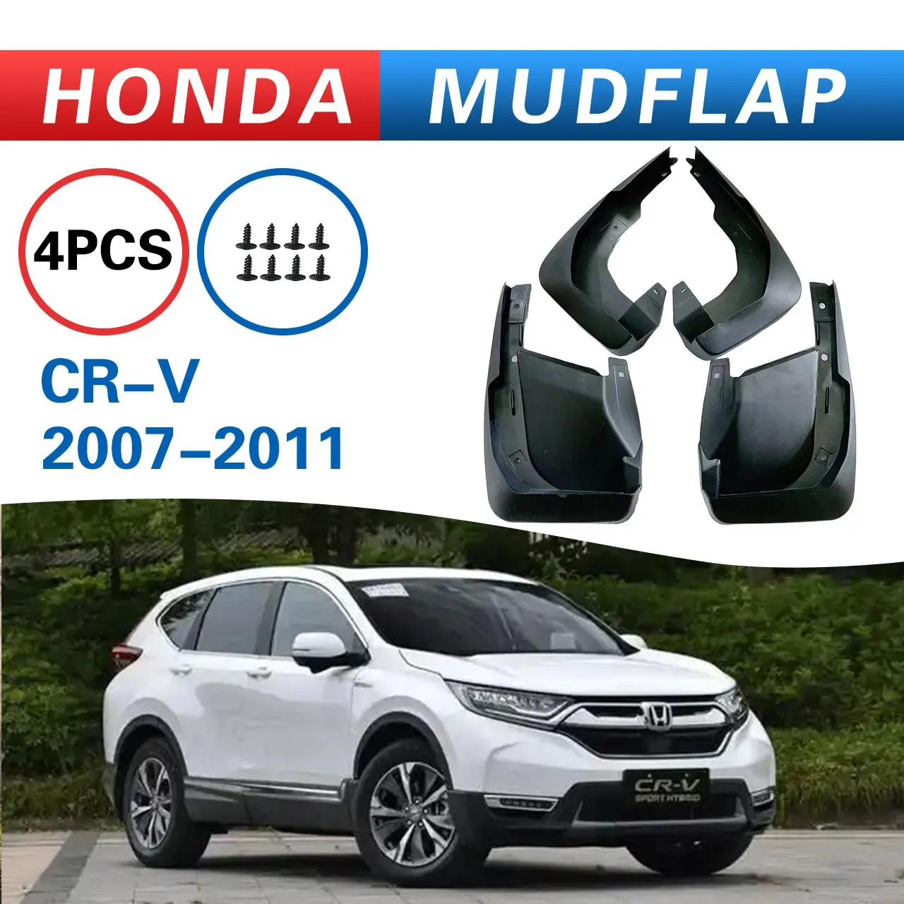 For HONDA CRV 2007-2011 mudguard, Splash proof mudguard, front and rear wheel fender
