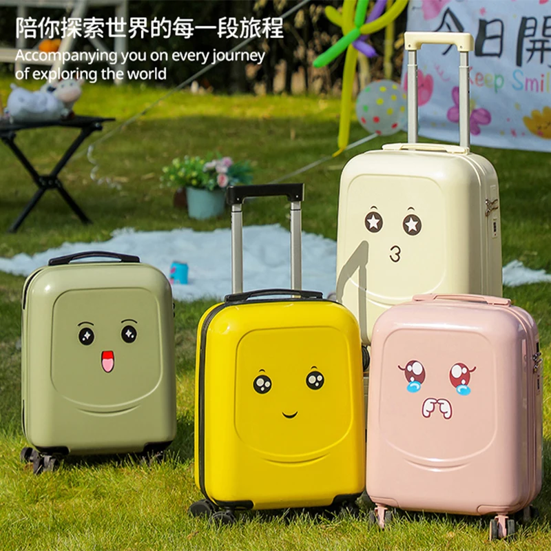 Valigia trolley compatta per bagagli per bambini nuova per ragazzi e ragazze Valigia da viaggio da 20 pollici Borsa da cabina con serratura a combinazione da 18 pollici