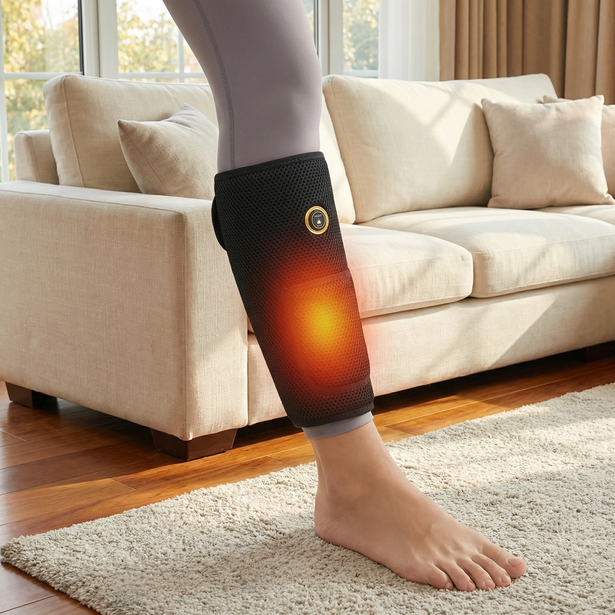 

Electric Leg Massager Leg-Binding Massage Device Compresstion Leg Heating Massage Foot Calf Muscle Relaxation Leg Health Care