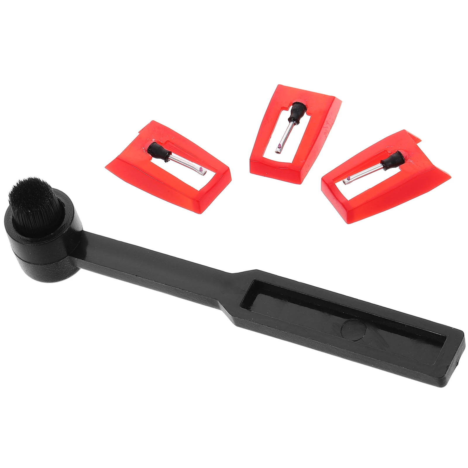 

Phonograph Needle Record Stylus Brush Metal Turntable Cleaning Kit Replacement Player Accessories Cleaner