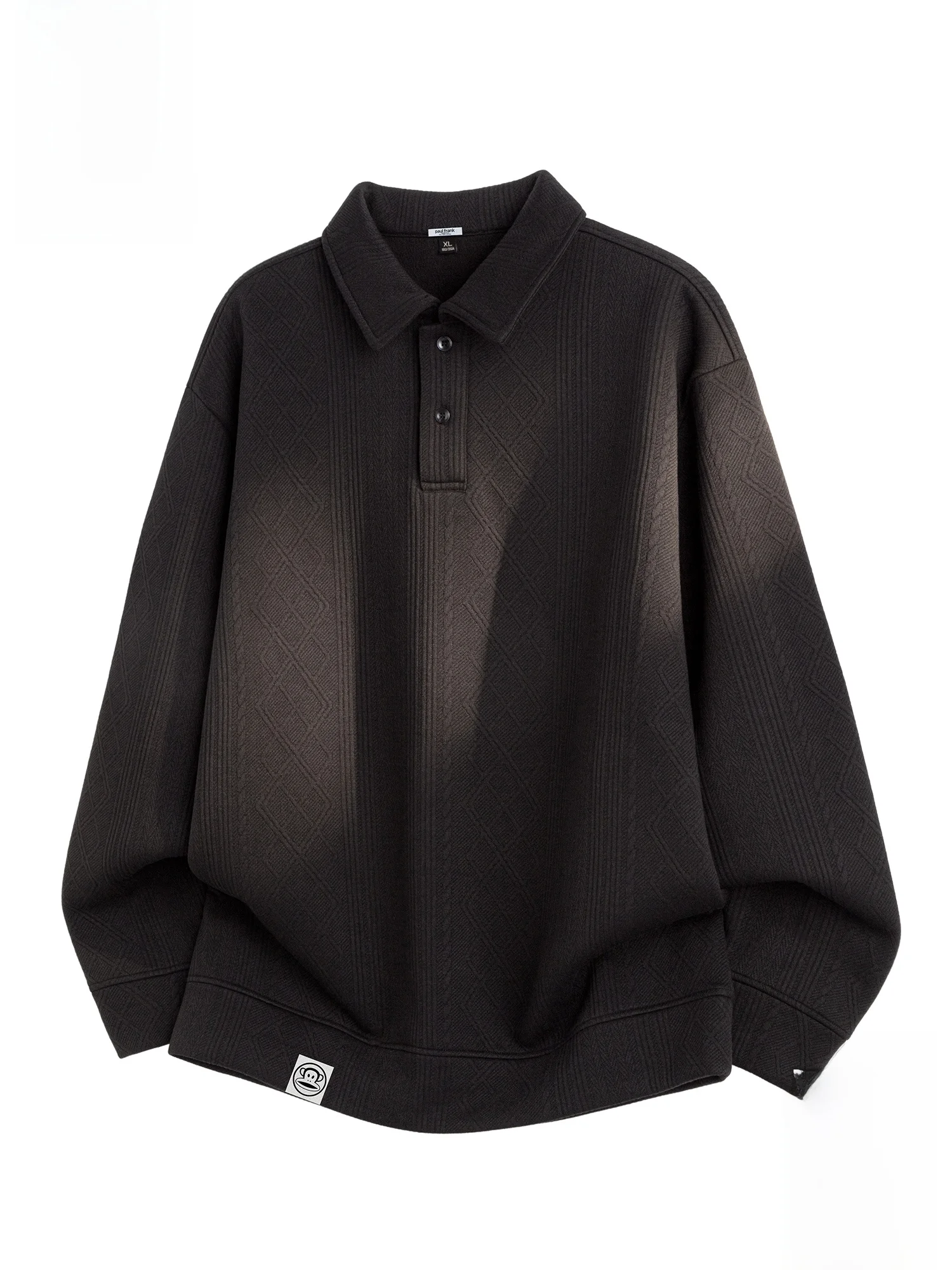 

Мужская толстовка Paul Frank с флисовой подкладкой, повседневная, черная, на молнии, зимняя, теплая, приталенного кроя, из полиэфирного волокна, с длинными рукавами