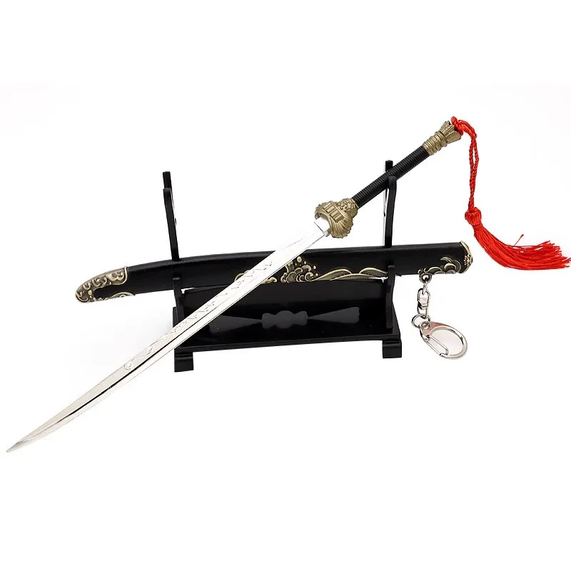 22CM Miniature Weapon Scene Equipment Reincarnation Knife With Sheath Model Toy Action Figures Soldier In Stock Collection