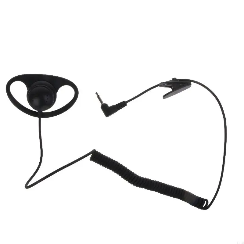 

T3LB Receiver Only 3.5mm Headset D-shaped Headphone Used for Walkie-Talkie
