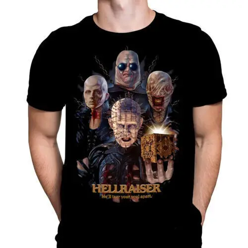 Hellraiser Lament BOX เสื้อยืดผ้าฝ้ายสีดำทุกขนาด J7718