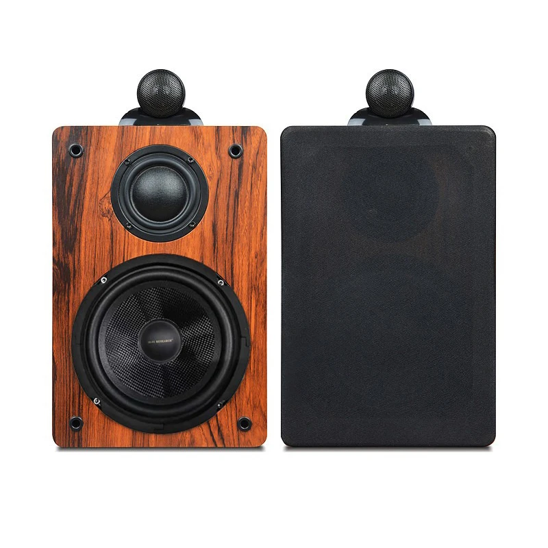 Caixas de Som Passivas HiFi de 6,5 Polegadas com 3 Vias, Potência de Saída de 120W×2, Tweeter de Cúpula de Seda de 1 Polegada, Caixas de Som de Madeira para Estéreo Doméstico