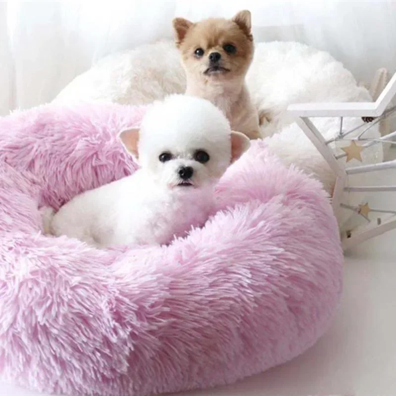 1 Pc Dog Mat Pet Bed Pet Supplies Dog Bed Cat Bed Plush Round Pet Bed Dog Bed