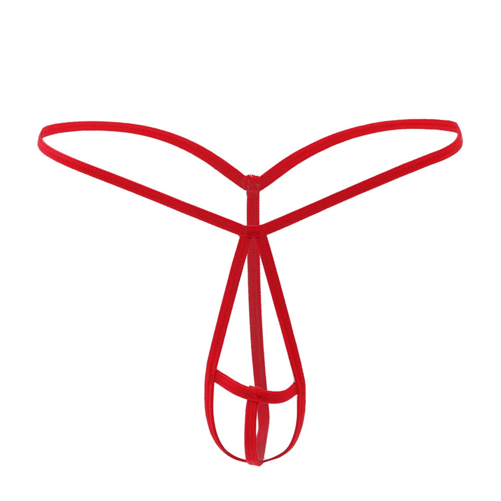 Cómoda Tanga ahuecada con anillo para pene, bragas eróticas recortadas, lencería, bragas para hombre, calzoncillos con espalda en T