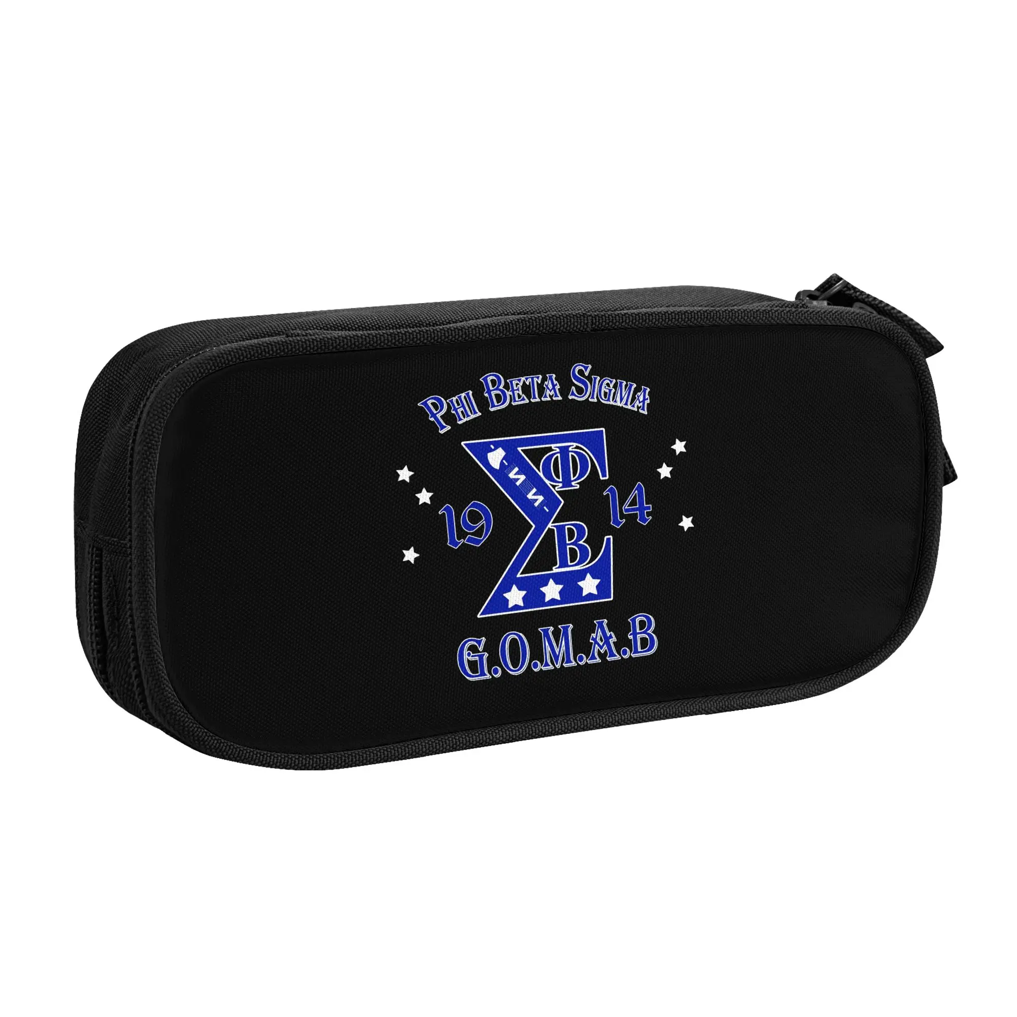 Estuche para lápices con diseño de fraternidad Beta Sigma Phi para niñas y niños, Sigma desde 1914, bolsa grande para guardar bolígrafos, accesorios escolares