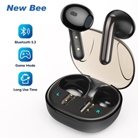 New Bee X6 Bluetooth Earphones V5.3 TWS Wireless Headset Game Music Headphones with Battery Compartment Mini Earbuds Earpieces