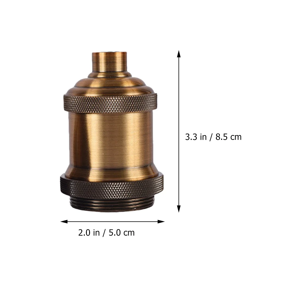 

2Pcs Vintage E27 Screw Lamp Holder Medium Base Socket for DIY Pendant Light Retro Edison Bulb Socket Lamp Holder Adapter